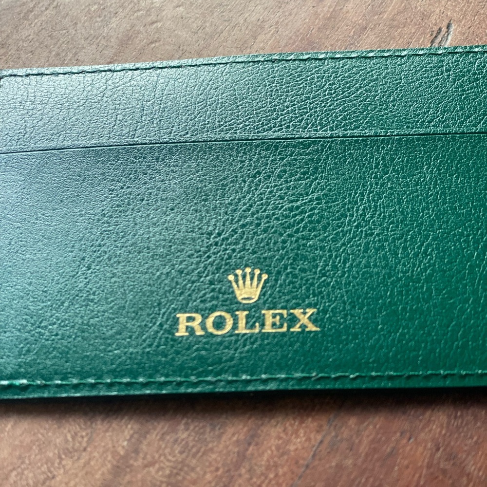 Rolex Green Card Holder/Authenticity Card Holder